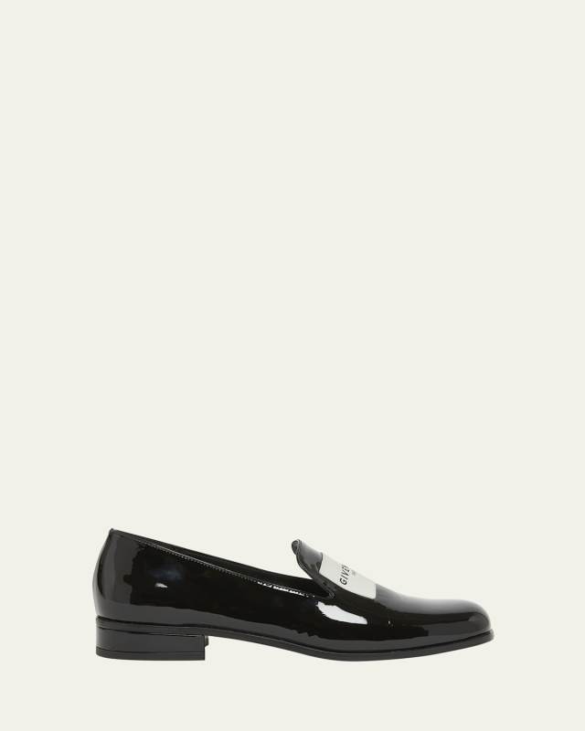 Patent Leather Tuxedo Loafers